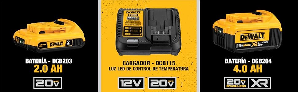 Baterías y Cargador DeWalt 20V
